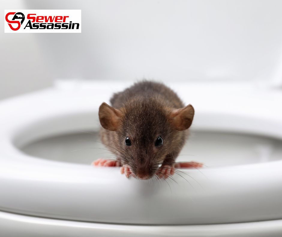 rat in toilet