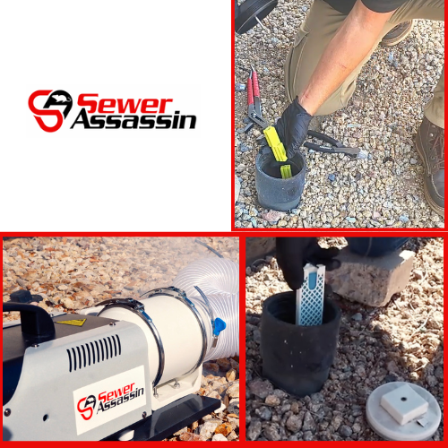 rodent bait station and smoke test machine