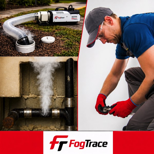 fogtrace plumbing smoke test machine